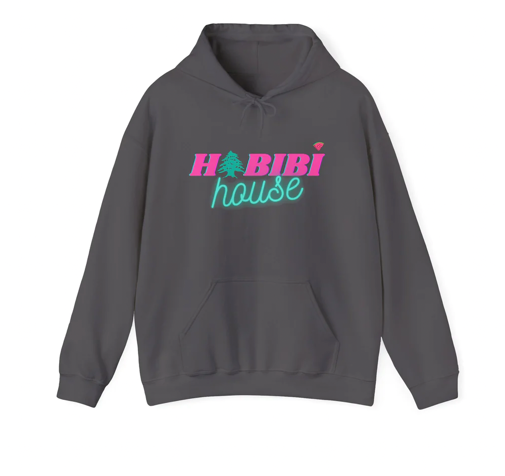 Habibi House Flagship Logo Hoodie Lebanese Glass