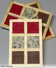 Load image into Gallery viewer, Natural Soap Bars in Wooden Box