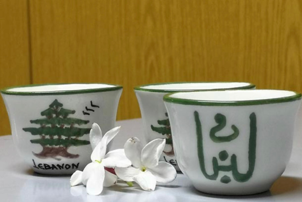 Set of 6 Handmade Ceramic Coffee Cups