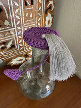 Load image into Gallery viewer, Purple &amp; Silver Tarboosh
