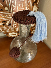 Load image into Gallery viewer, Brown &amp; Baby Blue Tarboosh
