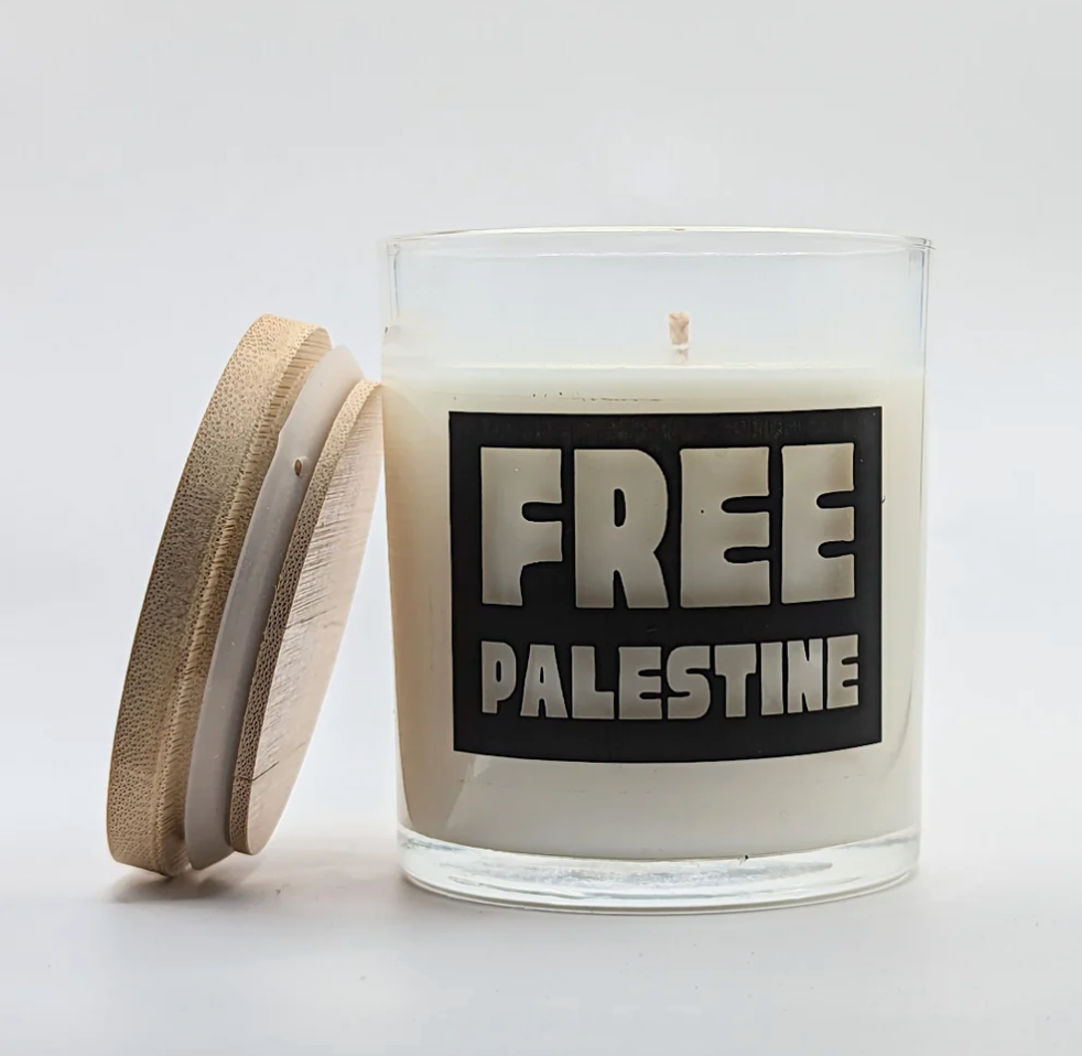 Free Palestine Candle