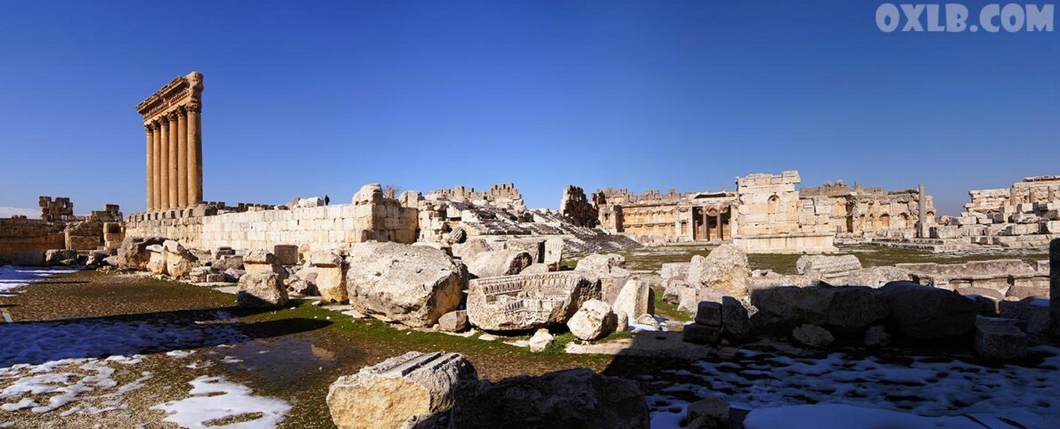 Baalbek, the Columns of Jupiter and Great Court