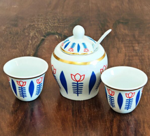 Load image into Gallery viewer, Set of 12 Coffee Cups and Sugar Pot
