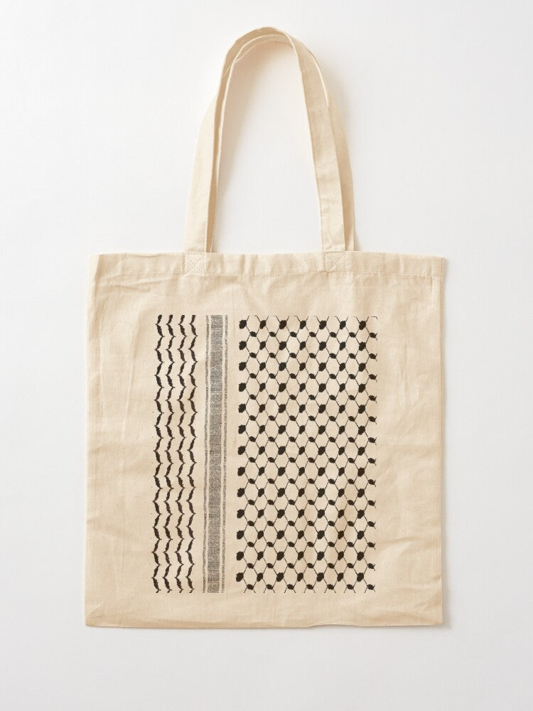 Black Kuffieh Tote Bag