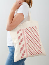 Load image into Gallery viewer, Red Kuffieh Tote Bag
