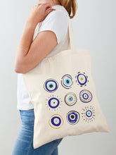 Load image into Gallery viewer, Evil Eyes Tote Bag
