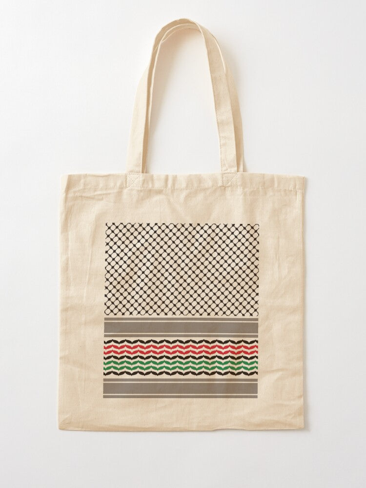 Colored Kuffieh Tote Bag