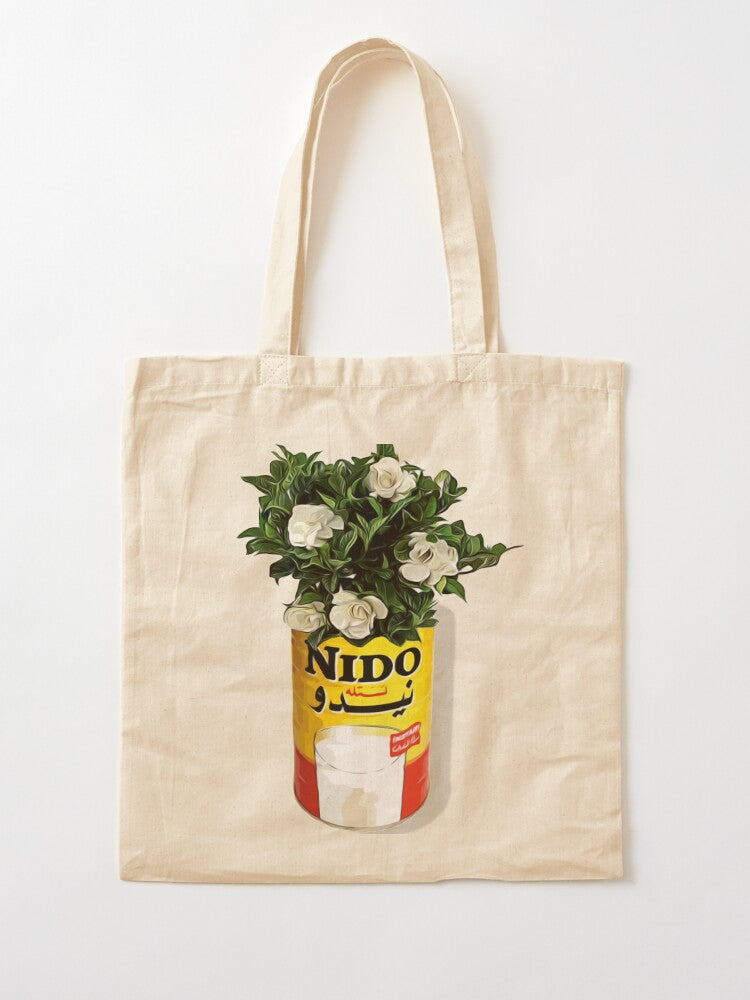 Gardenia Pot Plant Tote Bag