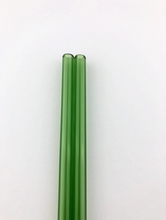 Load image into Gallery viewer, Reusable Glass Straw with Straw Cleaner
