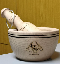Load image into Gallery viewer, Wooden Mortar &amp; Pestle
