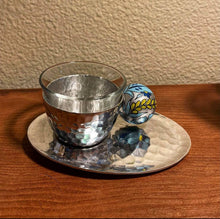 Load image into Gallery viewer, Arabic Coffee Cup with Hand Painted Wooden Knob

