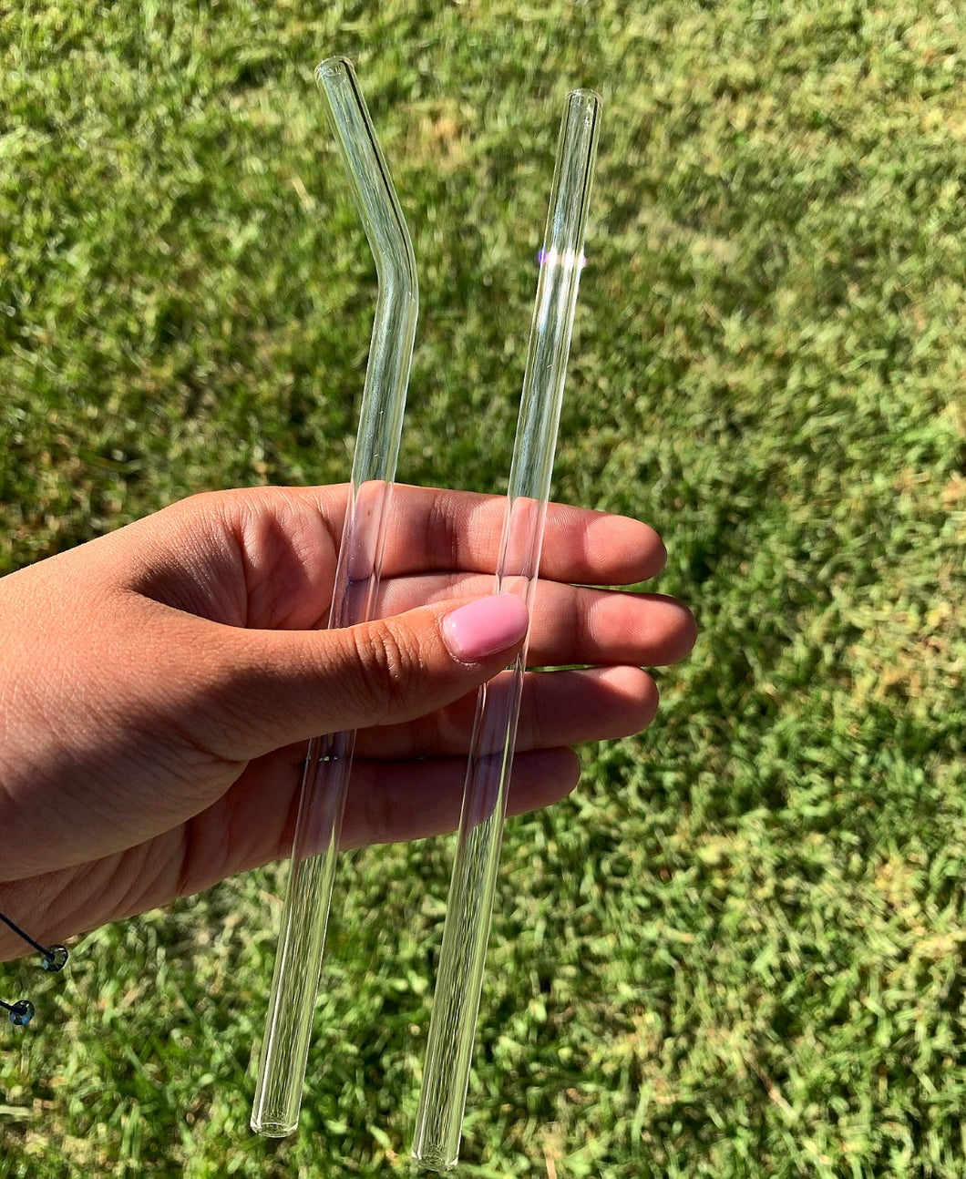Reusable Glass Straw with Straw Cleaner
