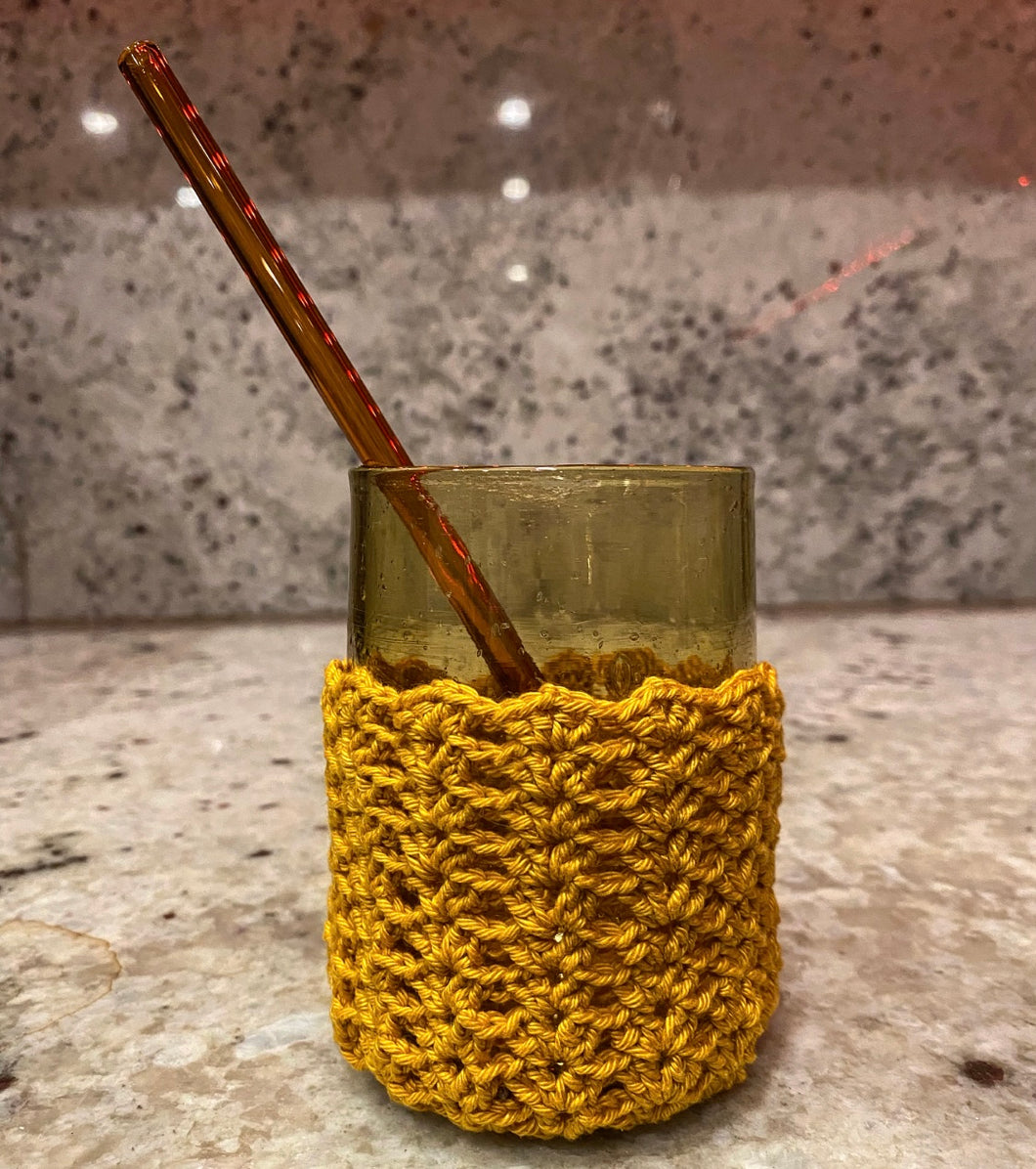 Cup with Crochet Sleeve