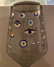 Load image into Gallery viewer, Set of 4 Turkish Hamsa Goblet Glasses
